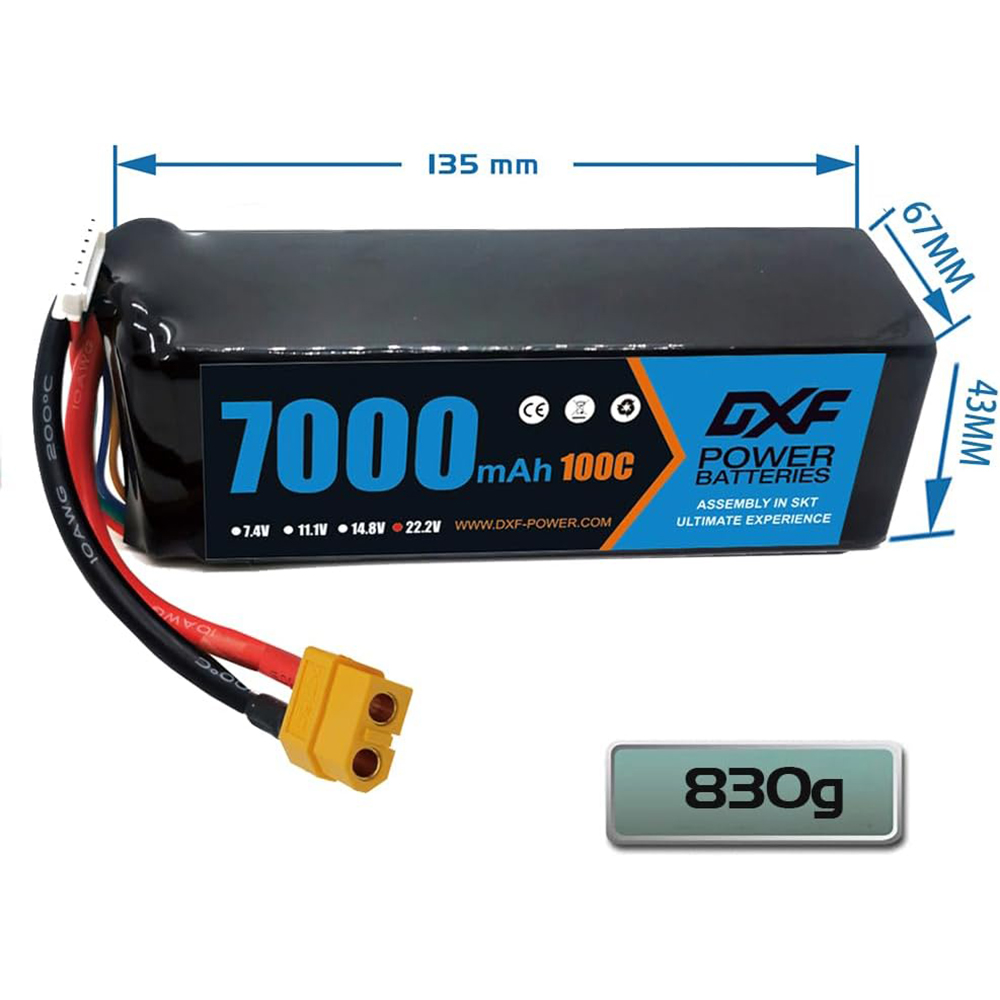 DXF 6S Lipo 10000mAh 7000mAh 5 - 6S Lipo Battery 22.2V 5000Mah ulasan dan harga