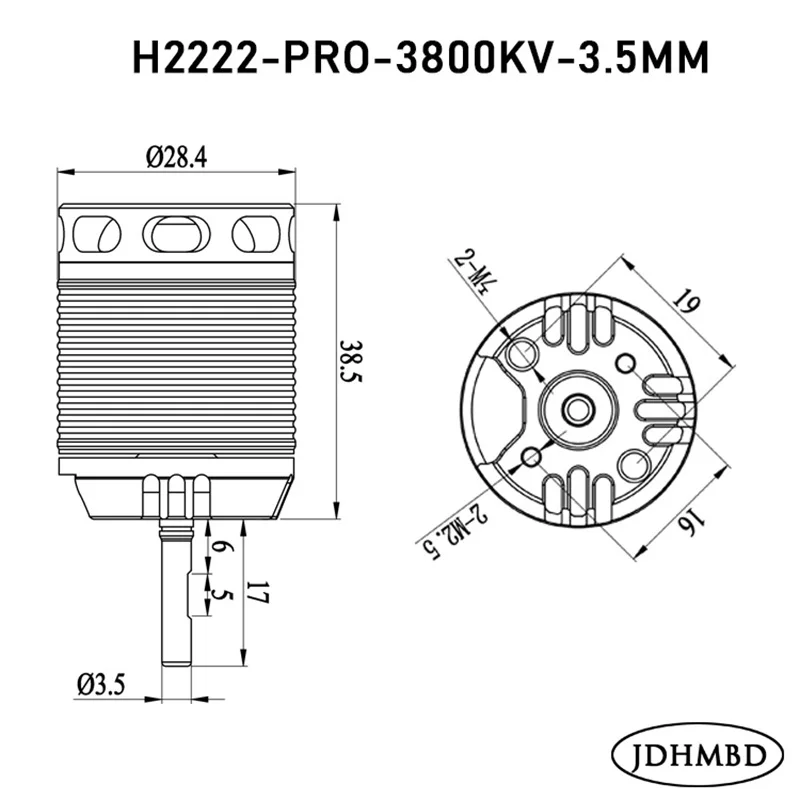 JDHMBD Brushless Motor for 500 - 6S Lipo Battery 22.2V 5000Mah ulasan dan harga