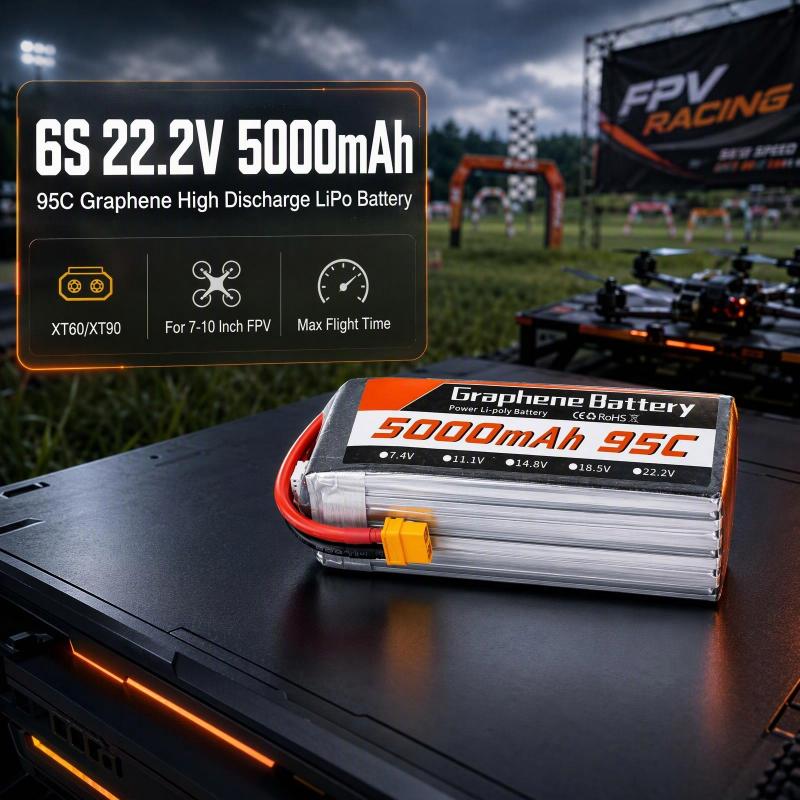 6S 22.2V 5000mAh 95C Graphene  - 6S Lipo Battery 22.2V 5000Mah ulasan dan harga